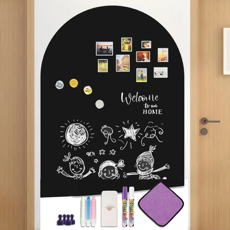 Magnetic Wall Decal Arch Set , 2025 New 24" x 48" Chalkboard for Magnetic Wall Decal Drawing Learning,magnetic blackboard