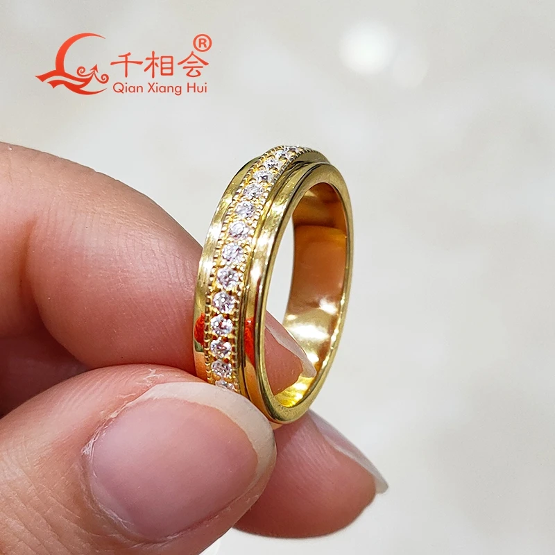 Handmade 2 Gram Gold Finger Ring Collections For Mens FR1386