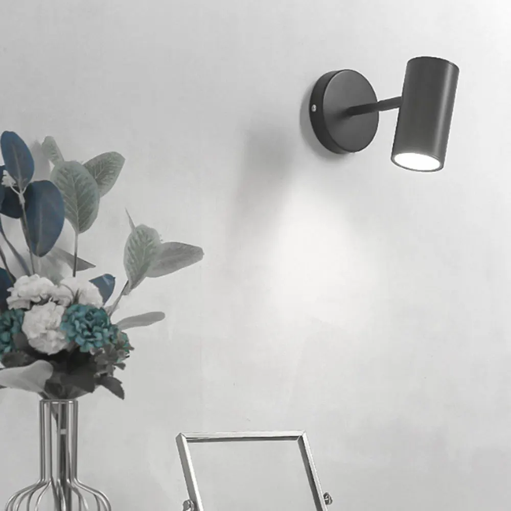 Nordic Modern Wall Lamp Beside Bedroom Adjustable Angle LED Wall Lights Fixtures Living Room Stair Lights Entrance Lighting