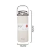 1L/1.2L Large Capacity Thermo Bottle with Straw Stainless Steel Thermal Water Bottle Keep Cold and Hot Thermos Cup Vacuum Flask 6