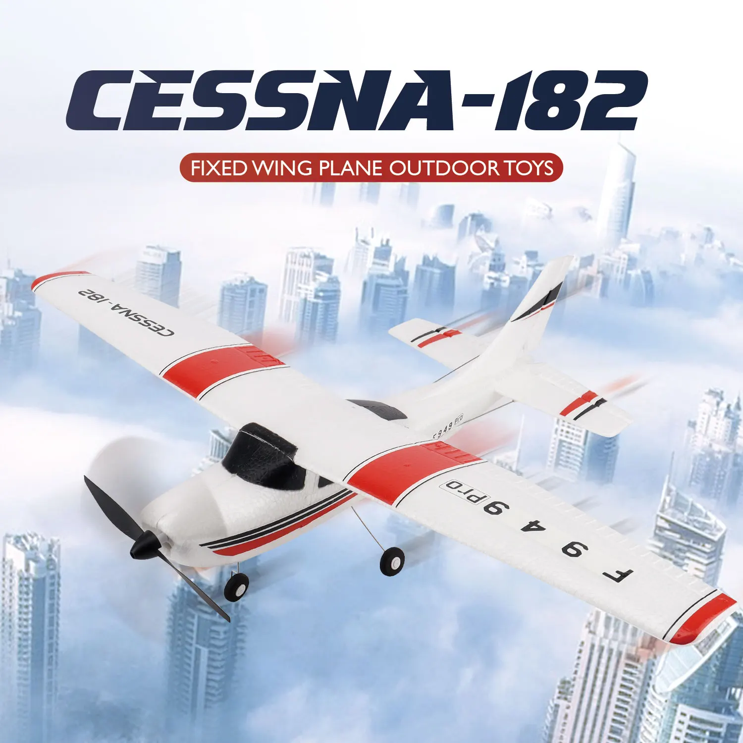 Avion RC Pro Gyro 2B Mousse - Orange - Expédié depuis US/CN