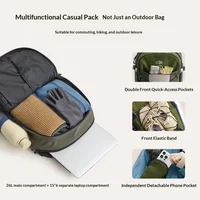 حقائب ظهر BAGSMART ذات سعة كبيرة للرجال والنساء مقاس 15.6 بوصة، حقيبة ظهر للكمبيوتر المحمول مقاومة للماء للسفر في الهواء الطلق وحقيبة ظهر يومية 4