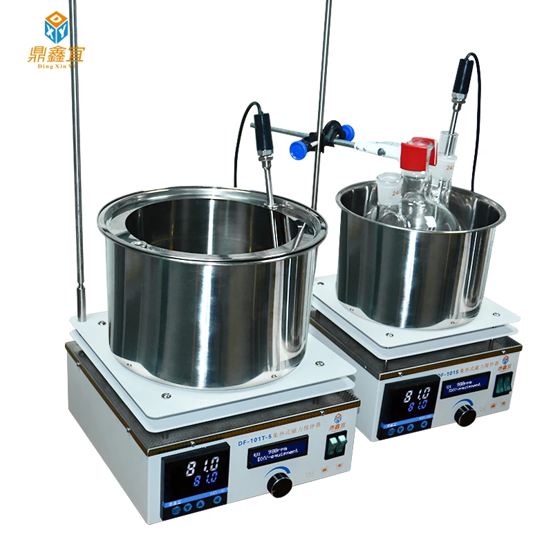 Magnetic Stirrer Lab Heat-Gathering Magnetic Stirrer Water Bath Oil Bath Thermostat Heating 220V