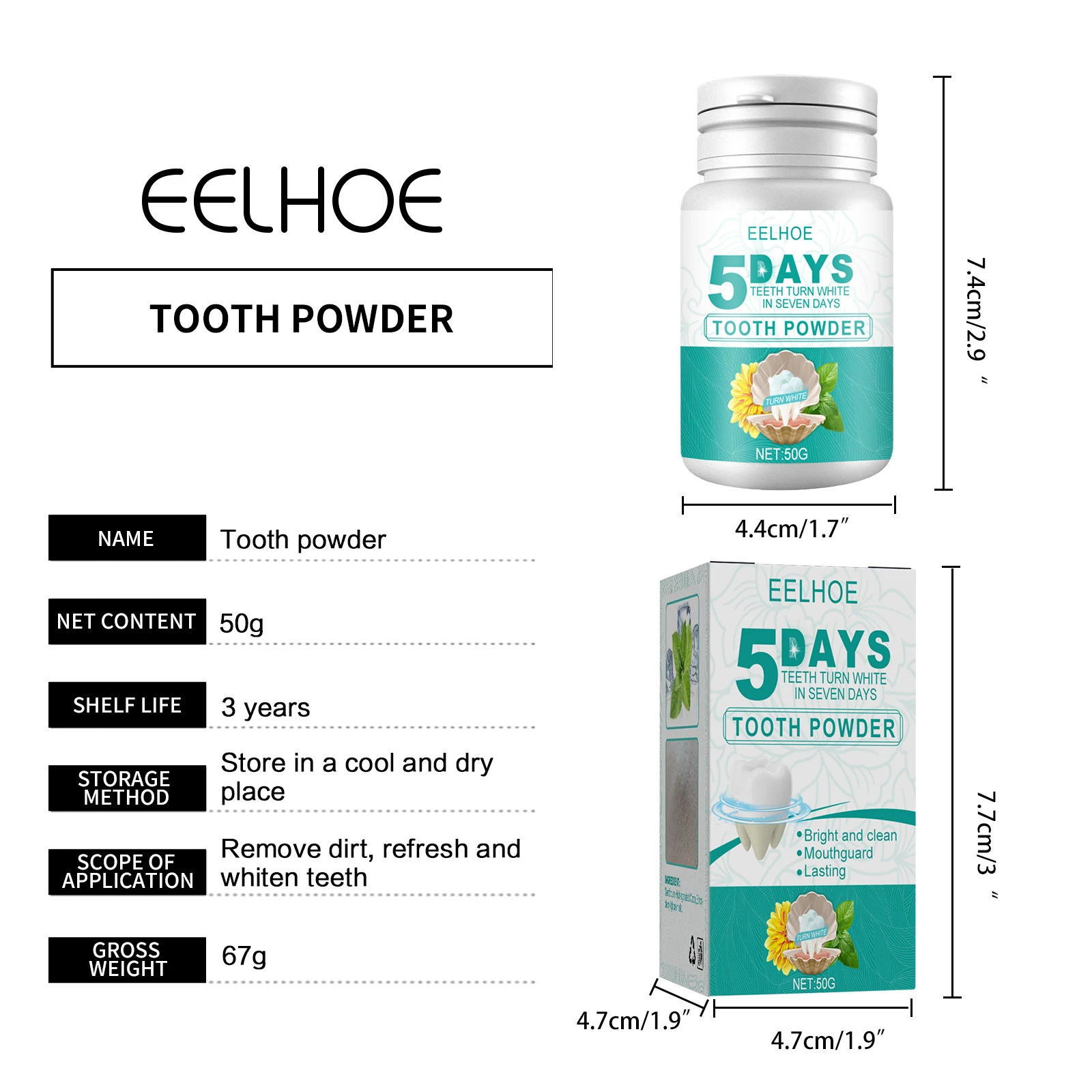 Eelhoe Teeth Powder in Use