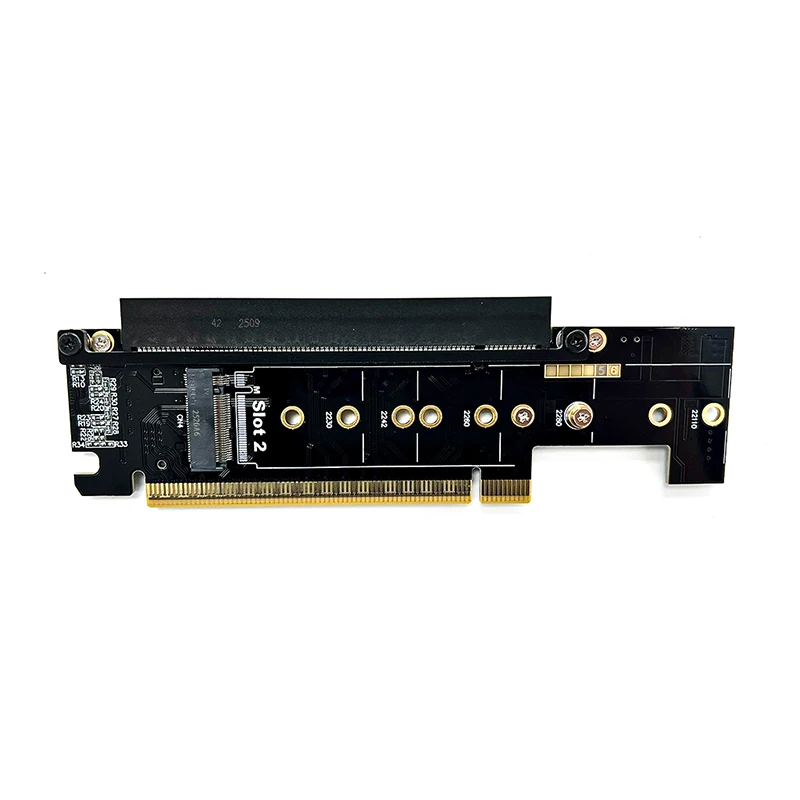PCIE 5.0 x16 auf x8x4x4 NVMe SSD-Erweiterungs-Split-Karte unterstützt Gen5 256 Gbit/s + 128 Gbit/s + 128 Gbit/s – Detail 7