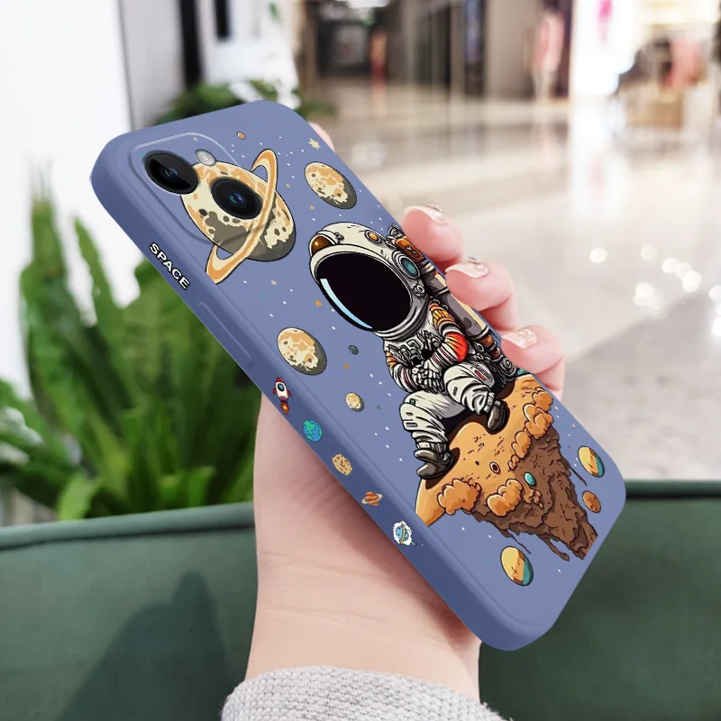 Saturn-Themed Adorable Kids' Silicone Phone Case