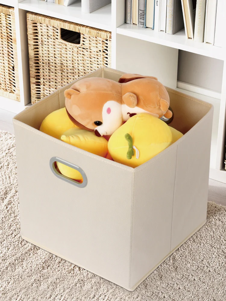 Square Grid Storage Box Home Dormitory Stackable Storage Bin Bookcase Storage Box Toy Miscellaneous Item Organizer Basket - 4