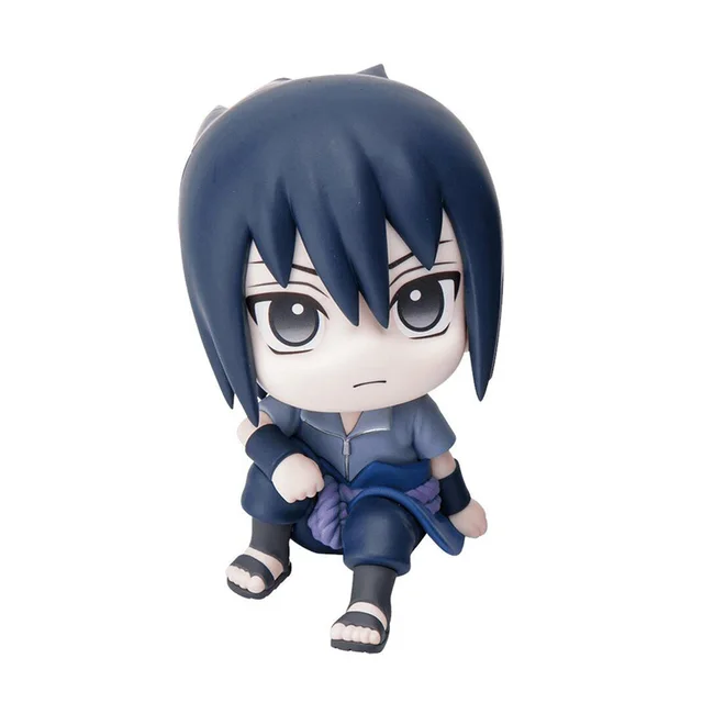 9cm Naruto Anime Figure Uzumaki Naruto Kakashi Uchiha Sasuke Itachi Cute Toys Q Figurals Action Figurine Model - Uchiha Sasuke