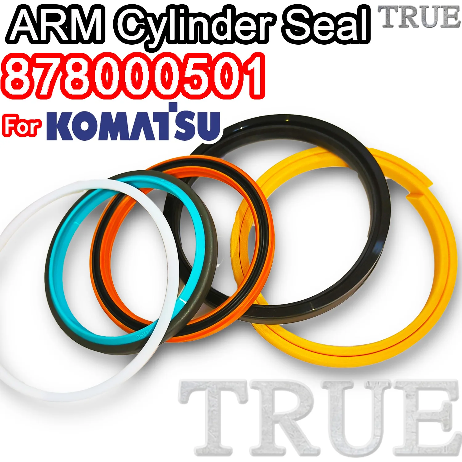 

For KOMATSU 878000501 PC15R-8 ARM Excavator Oil Seals Kit Repair O-ring Hydraulic Digger Clamshell Shovel Gasket Nitrile NBR