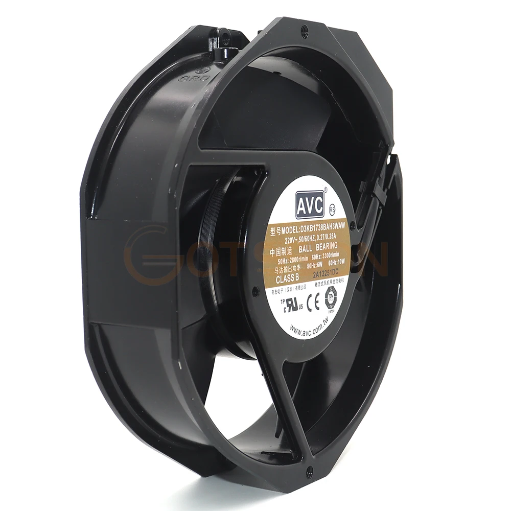 AVC D3KB1738BAH3WAW 17238 220v 0.27 0.25A 17cm ݼ   ǳ 172x150x38mm