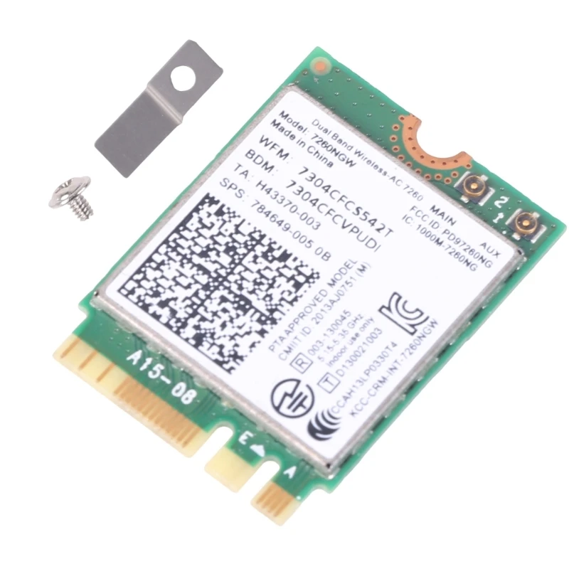 

7260NGW Wireless Card 7260AC 2.4G+5Ghz 1200Mbps WiFi Card for N40 70 N50 70 L440 L540 T440 T440P T440 T540P X240