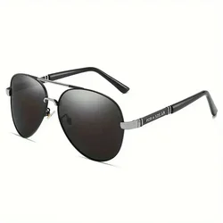 Polarized Men's Metal Frame Sunglasses with UV400 Protection (Polarized)