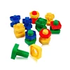 4PCS Matching Screws Children Early Education Puzzle Toys Plastic Split Nut Desktop Interactive Toys Color Shape Cognition TMZ 3