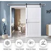 40" X 84" Sliding Barn Door Comes with 7' Barn Door Hardware Track Kit Solid Waterproof and Scratch Resistant Finish White 4
