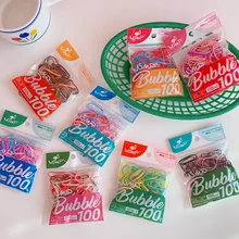 

MSMP Bubble 100Pcs/Bag High Elastic Children Do Not Damage Hair Disposable Candy Color Hair Rope Kid Hair Basic Hair Accessories