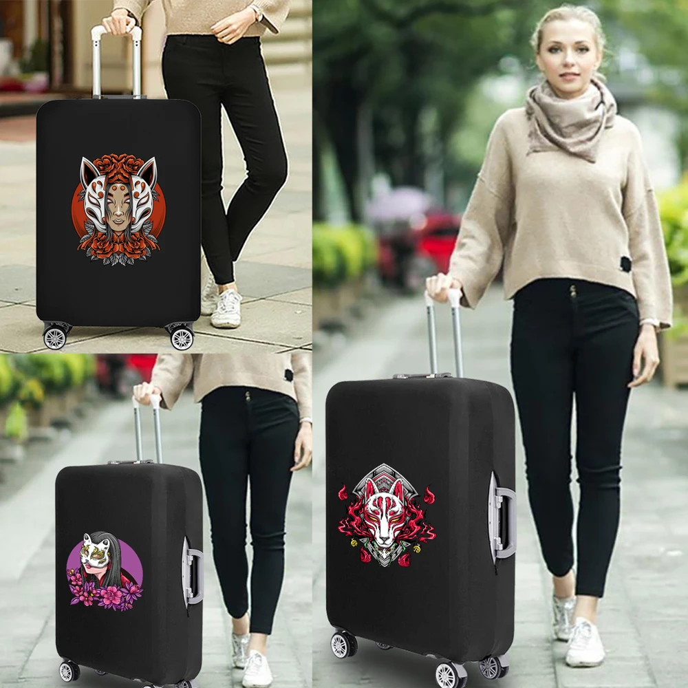 

Mask Pattern Print Travel Luggage Thicker Elastic Protective Cover Suitcase for Dust-proof Covers of 18''-32'' Trolley Suitcase