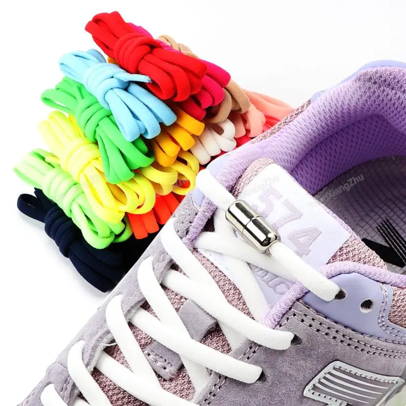 No Tie Elastic Shoelaces for Sneakers Kids Adults