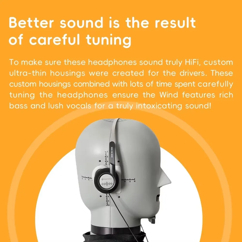 FiiO Premium Semi-Open HiFi Wired Headphones with 40mm Dynamic Driver and Built-In Microphone