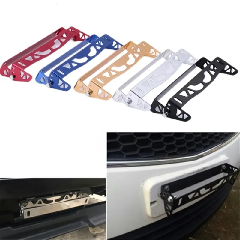 

Car Universal Aluminum Adjustable Rotating Car License Plate Frame Holder Solid License Plates Frames Tag