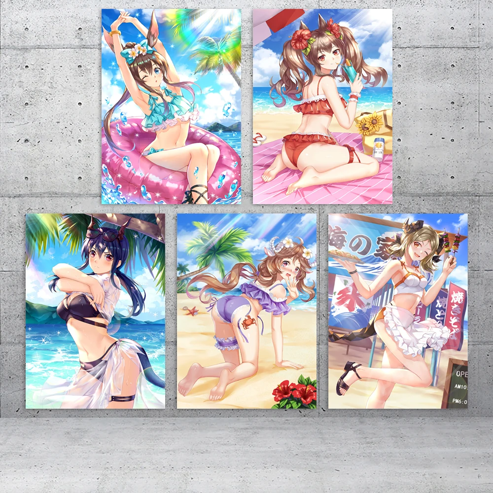 

Home Decor Arknights Painting Angelina Canvas Print Eyjafjalla Poster Schwarz Wall Art Game Modular Pictures Bedroom Background