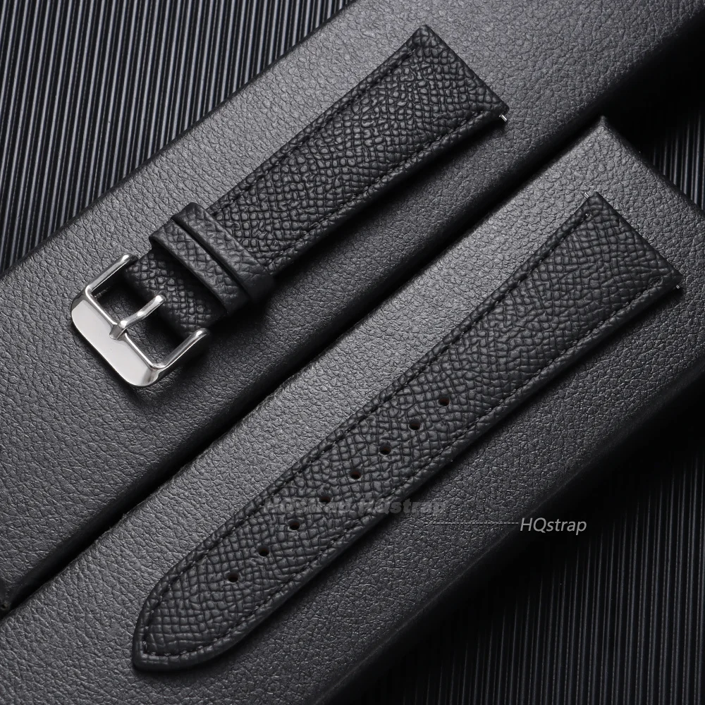 Vintage Calfskin Leather Quick Release Watch Band - Universal Size Replacement Strap