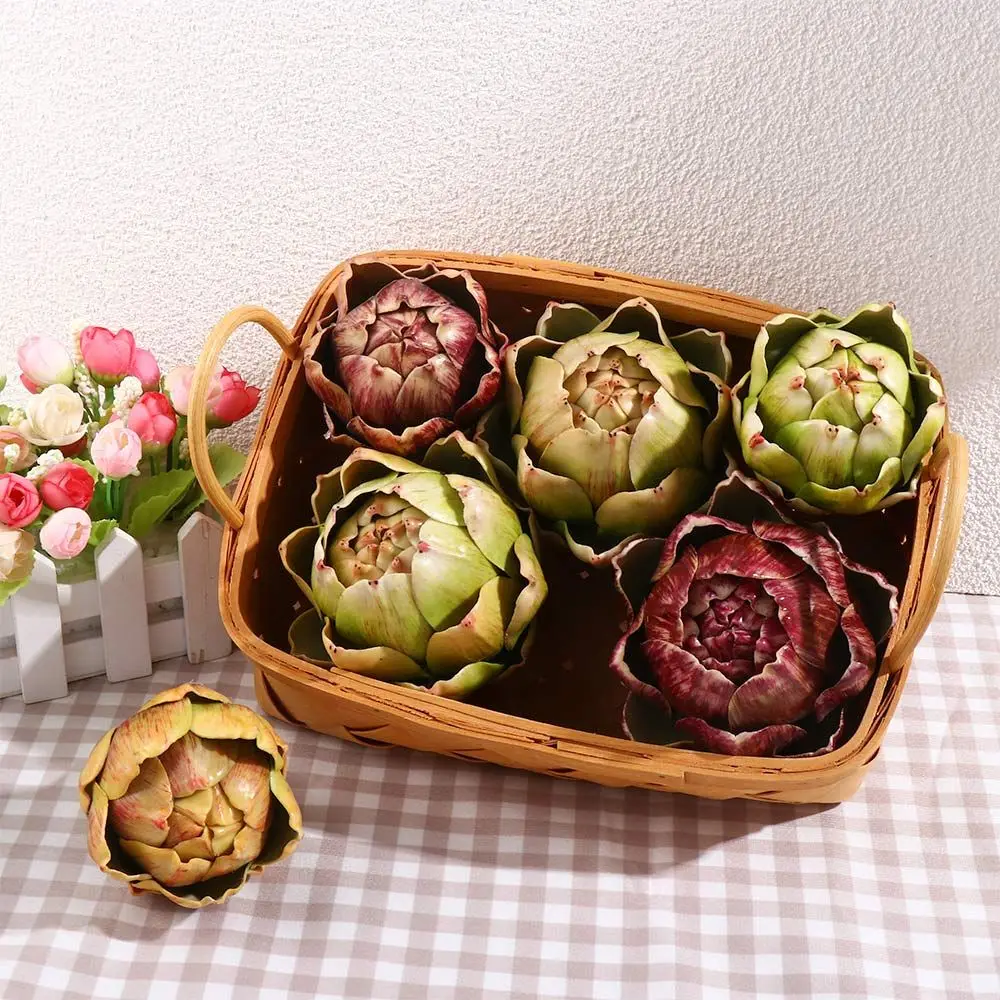 artificial plant green faux fruit home kitchen home decorations artificial decorations faux artichokes artificial artichoke