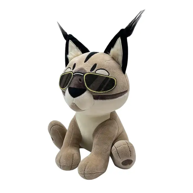 19cm levantar um floppa pelúcia lynx gato cubo brinquedo super macio  caracal presente para os fãs bonito dos desenhos animados 3d bonecas miúdo