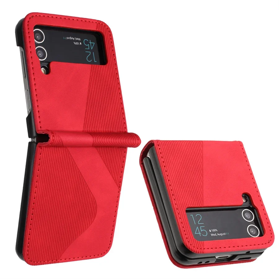 Luxury Leather Armor Back Cover for Samsung Galaxy Z Flip Series