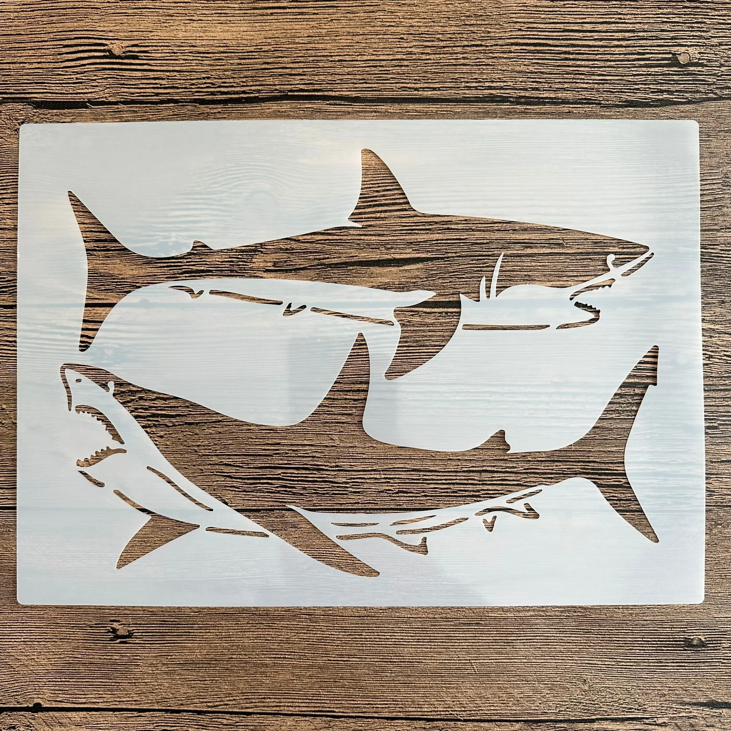

A4 29 *21cm Animal shark DIY Stencils Wall Painting Scrapbook Coloring Embossing Album Decorative Paper Card Template,wall