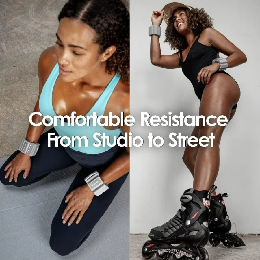 Adjustable 1 LB Wrist Weights Set of 2 Wrist Weights Removable Weighted Pegs Wearable Weights Perfect for Zumba, Dance, Pilates,