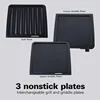 4-in-1 Indoor Grill & Electric Griddle Combo with Bacon Cooker, Opens Flat to Double Cooking Surface, Removable Nonstick Plates 4