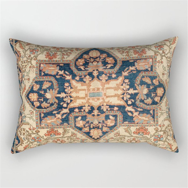 Moroccan Style Pillowcase Persian Retro Living Room Sofa Waist Cushion Cover Home Decor Pillowcase Pillow Cover