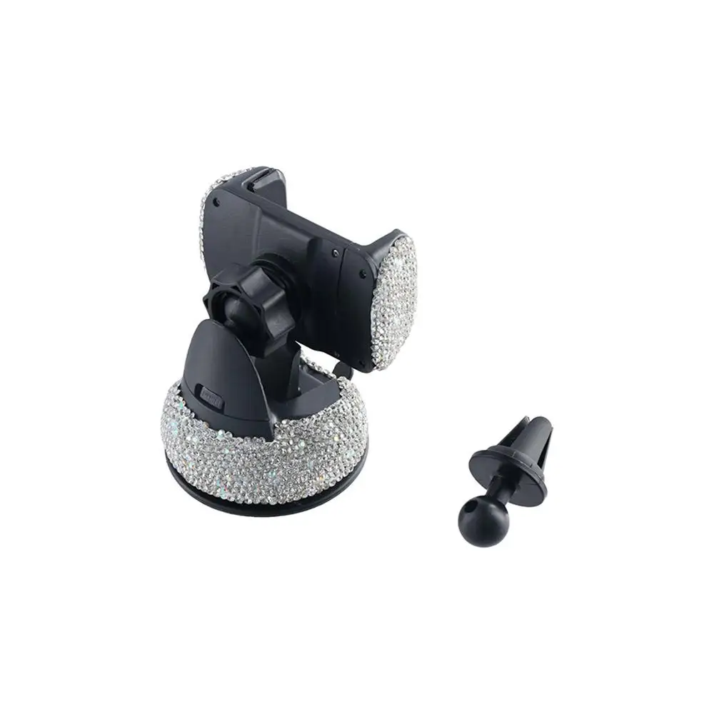 Air Vent Clip Windshield Phone Holder Bling Crystal Phone Holder Dashboard Mounts Crystal Phone Holder Crystal - detail 1