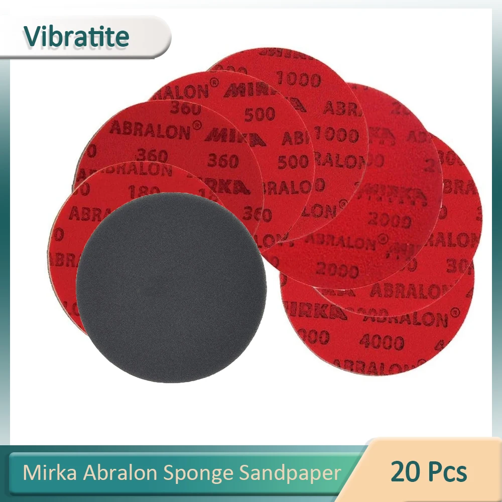 Mirka Abralon 8A-241 Assorted Silicon Carbide Sanding/Polishing Pads 5-Pack 