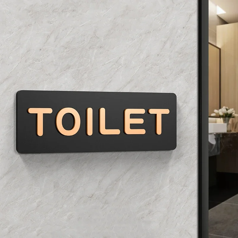 CARTELLO PER TOILETTE per uomo e donna da 5,9 pollici in acciaio EUR 17,08 - IT