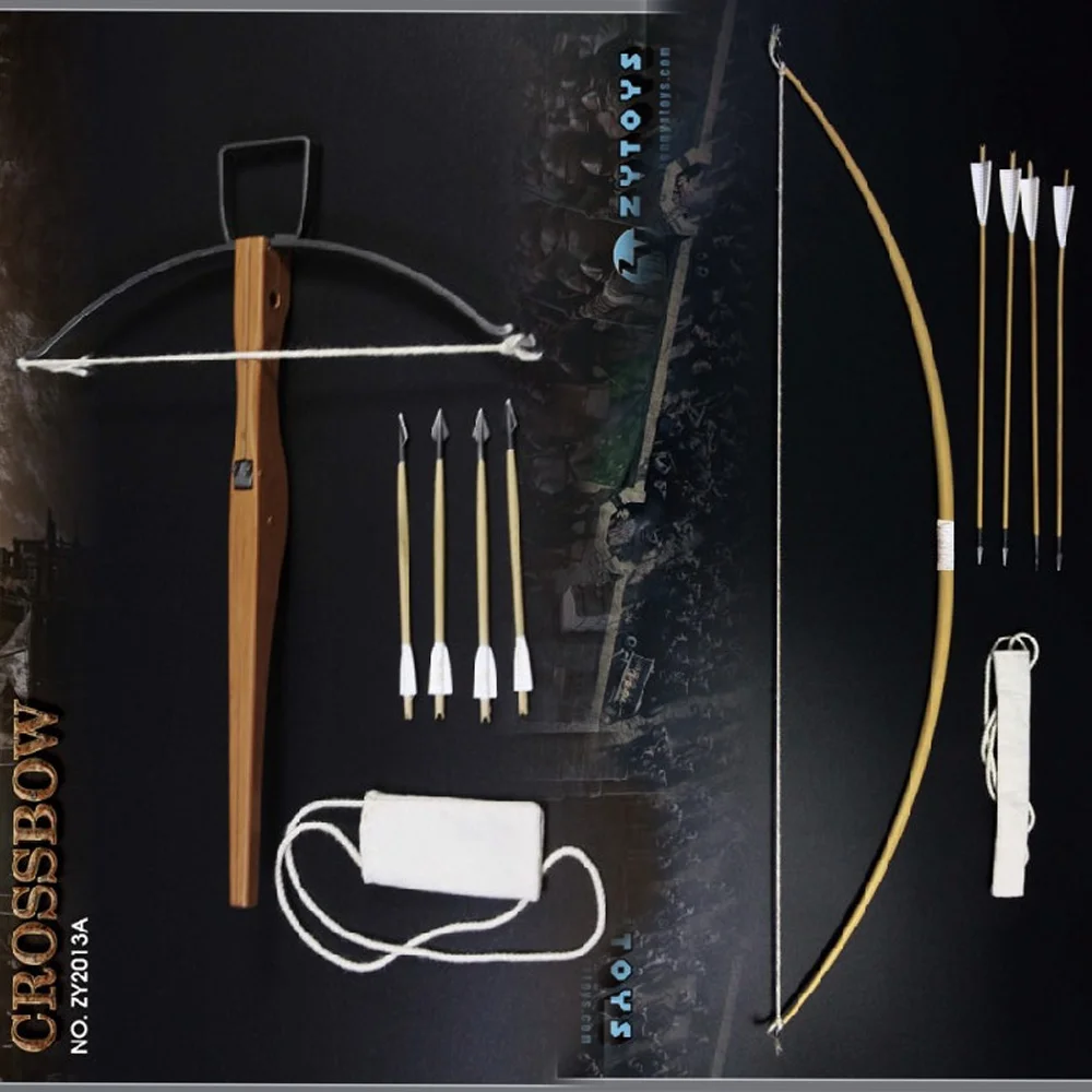 

ZYTOYS ZY2013 1/6 Ancient Rome Soldier Longbow Crossbow Arrow weapon Model Assemble Accessories Suit Fit12'' Action Figure Toy