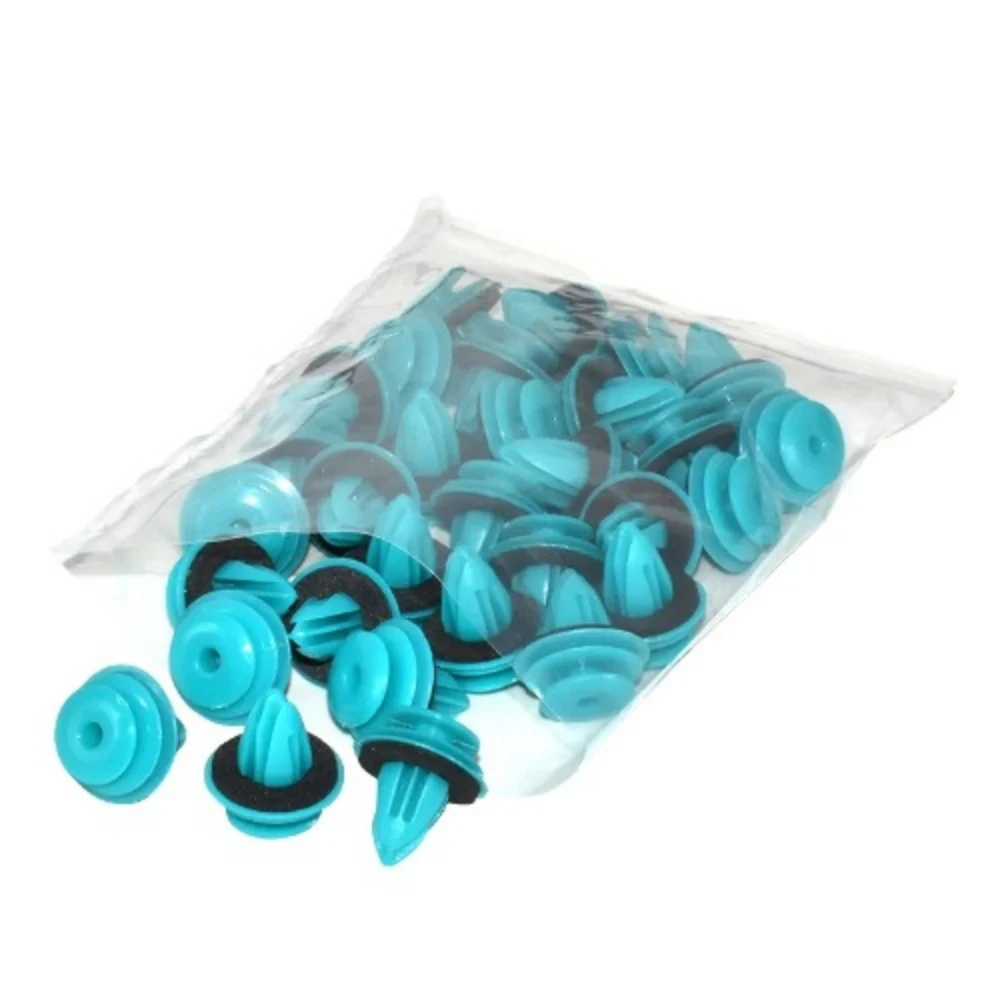 Adiwo Plastic klinknagel bevestigingsmiddelen, 60 stuks auto lichaam houder clips set, 8mm uitbreiding klinknagels kunststof, push type houder clips
