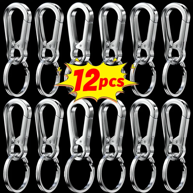 

Stainless Steel Key Holder Keychains Buckle Clip Gourd Climbing Hook Car Strong Carabiner Key Chain Waist Hanging Key Ring
