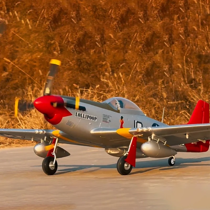블루 애로우 850mm P51 머스탱 원격 조종 전기 제2차 세계 대전 초보자용 항공기 고정익 RC 장난감 PNP/RTF 버전