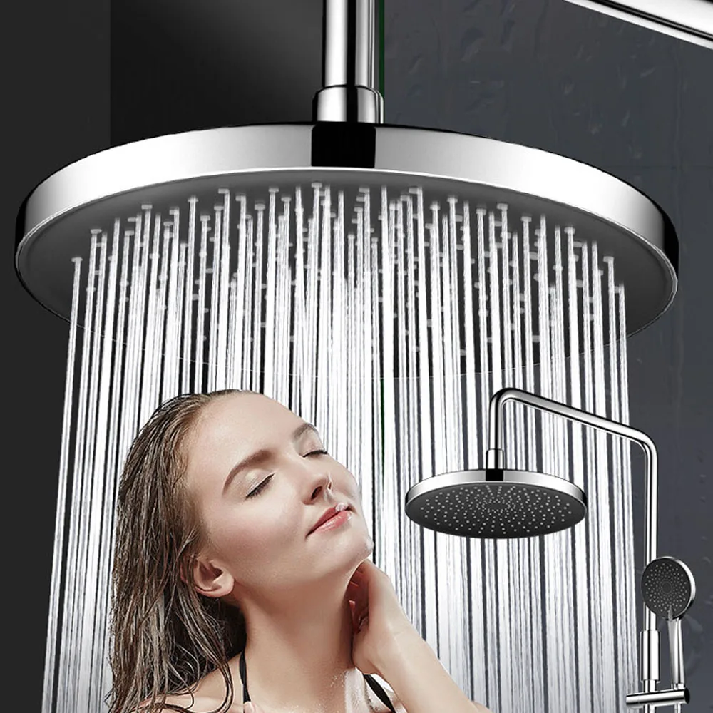 BathroomSilverOverheadRainShowerHeadCeilingTopRainfall