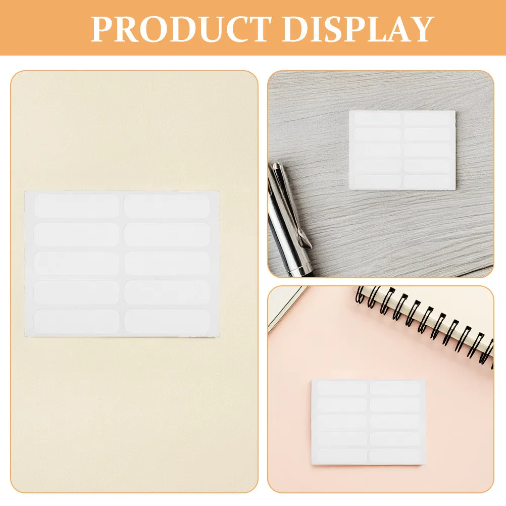 200Pcs 쓰기 가능한 천 라벨 의류 학교 용품 병 캠프용 다림질 필요 없는 방수 자체 접착 직물 이름 라벨