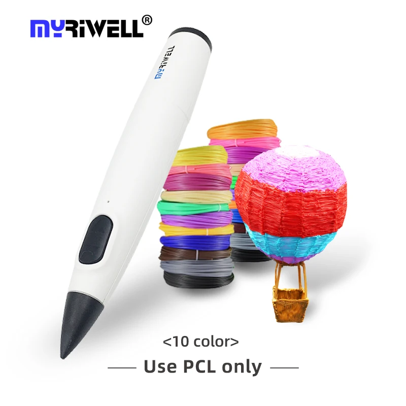 

Myriwell support 1.75mm PCL Filament DIY 3D Printing Pen Creative 3D Pen Low Temperature For Kids Children Toys Birthday Gift