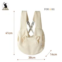 Comfort Pet Dog Backpack Bag Kitten Carrier Outdoor Travel Breathable Cross Design Chest Backpack Bag Pet Supplies 6