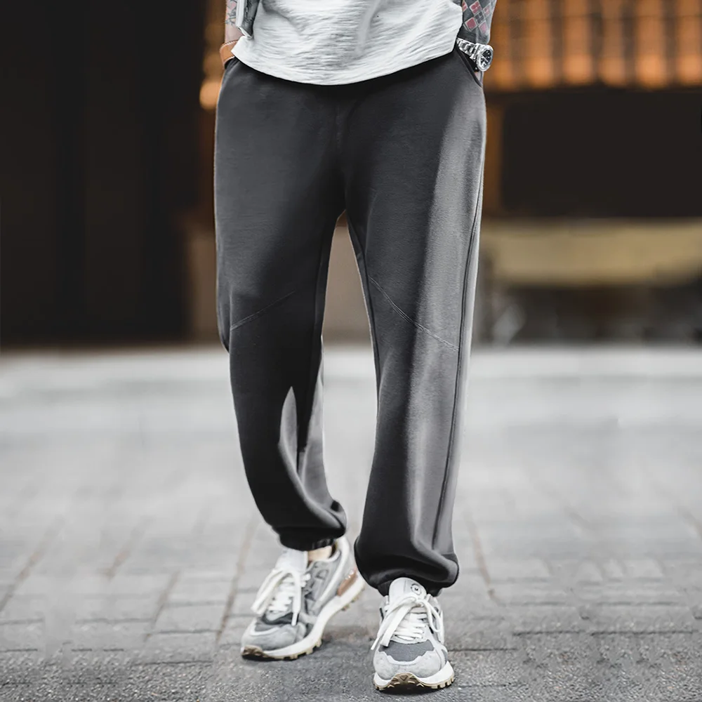 Maden American Casual Pants With Elastic Waist Wrinkle Resistant Loose Fitting Straight Leg Sports Pants For Men's Autumn casual pants,sports pants,casual sports pants