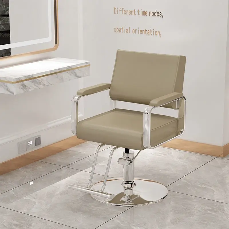 

Facial Swivel Barber Chair Recliner Hairdressing Comfortable Barber Chair Metal Stool Silla De Barbero Beauty Salon Equipment