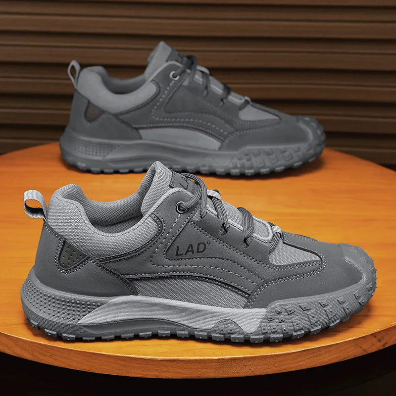 High Quality Men's Sneakers Classics Men Lace-up Shoe for Outdoor Breathable Hiking Shoes Comfortable Sneakers Male Safety Shoes 3