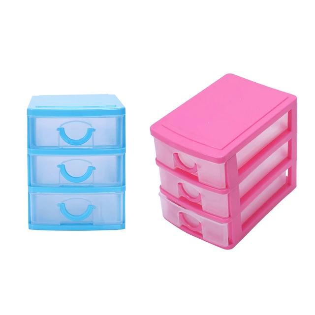 Mini 2 Drawer Plastic Storage Box