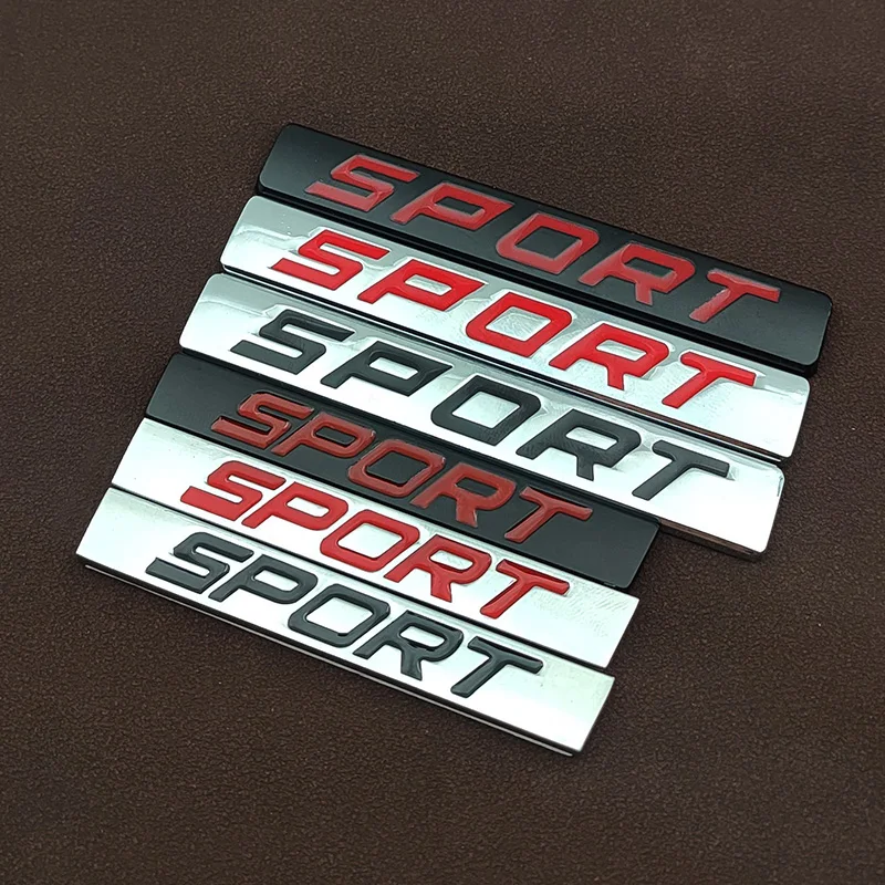 3D Metal Sport Emblem Badge Adesivo Per Auto Per Audi Toyota Bmw Lexus Renault Jaguar Kia Range Rover Honda Sport Logo Accessori
