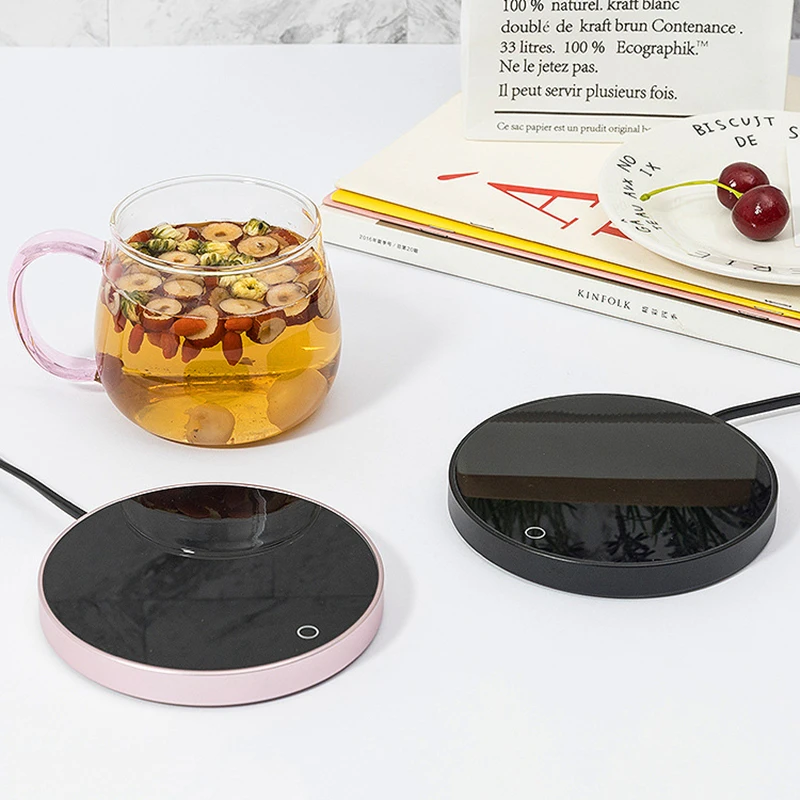 New Coffee Milk Mug Warmer Portable Heating Coaster Keep Tea Drinks Warm Auto-off Cup Heater for Home Office 2-gear Temperature heating coaster,coffee heater