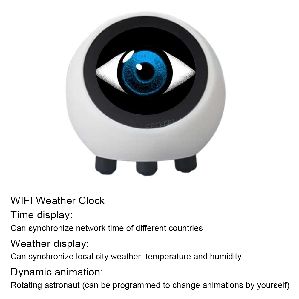 DeepSeek XiaoZhi AI Voice Chat Robot ESP32-S3 1.28 inch LCD WROOM-1-N16R8 Development Board Astronaut Clock Smart Home Assistant